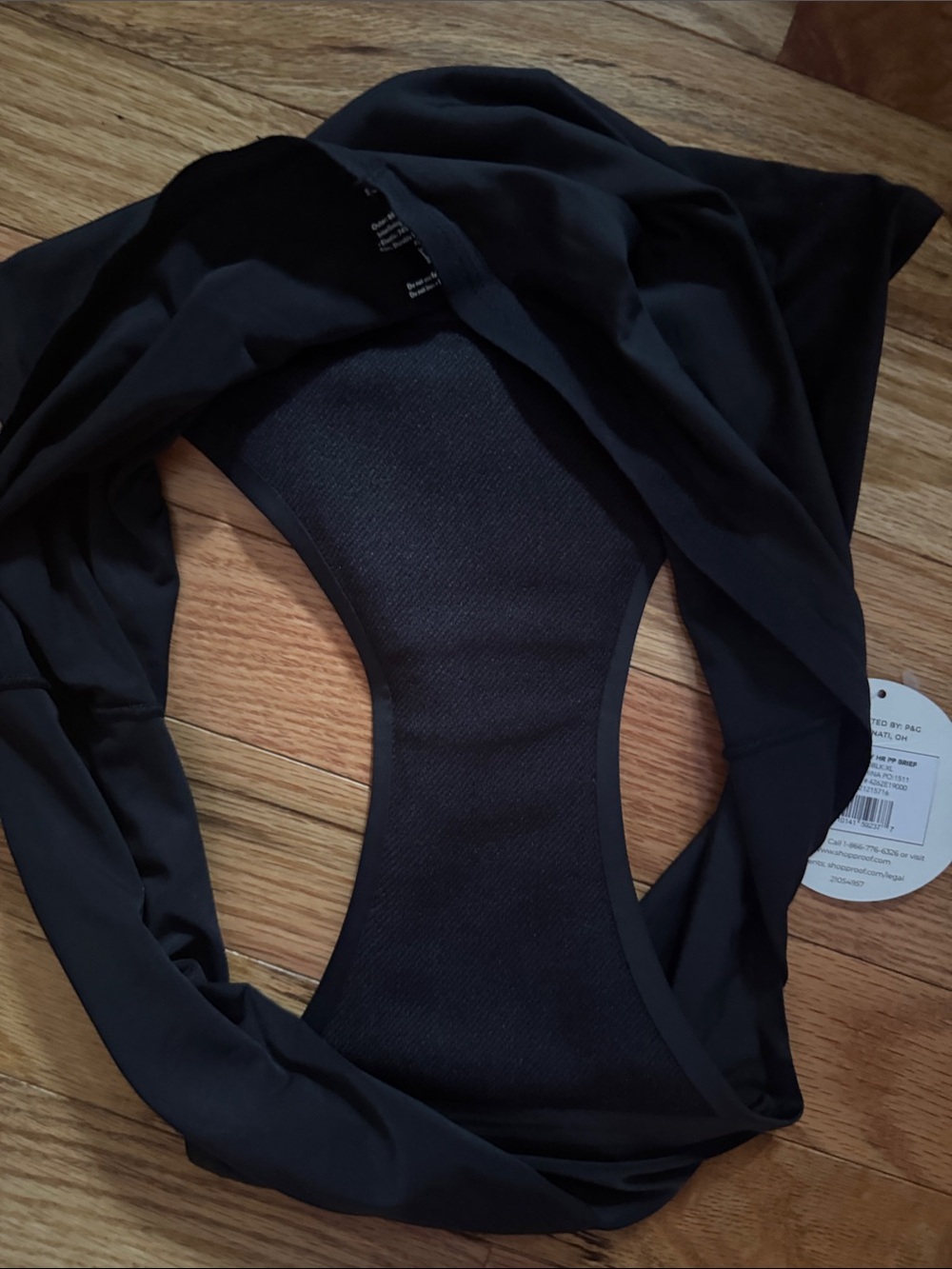 NWT Proof Super Heavy HR PP Brief Size XL Black - Picture 4 of 5